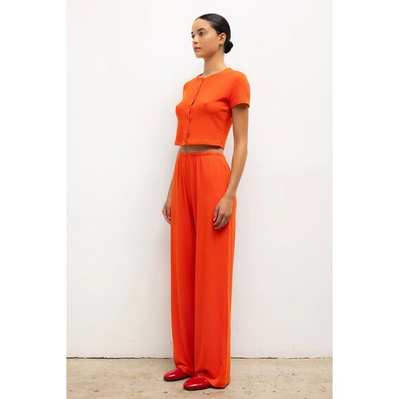 LESET Lauren Pocket Pants in Poppy X-Small New Womens Lounge Trousers - Picture 11 of 14